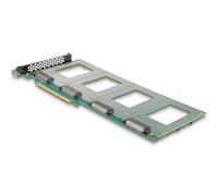Delock Scheda PCI Express 4.0 x16 a 4 x U.2 NVMe interni SFF-8639 - - Nouvo