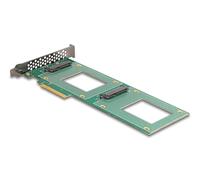 Delock Scheda PCI Express 4.0 x8 a 2 x U.2 NVMe interni SFF-8639 - Nouvo