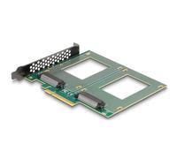 Delock Scheda PCI Express 4.0 x8 a 2 x U.2 NVMe interni SFF-8639 - Nouvo
