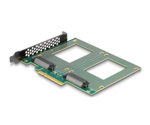 Delock Scheda PCI Express 4.0 x8 a 2 x U.2 NVMe interni SFF-8639 - Nouvo