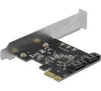 Delock Scheda PCI Express SATA a 2 porte - fattore di forma a basso profilo NEW