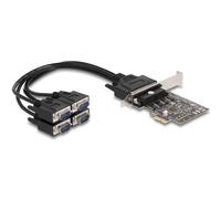DeLOCK Scheda PCI Express verso 4 x RS-232 in serie - Nouvo