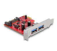 Delock Scheda PCI Express x1 per 2 prese USB esterne di tipo A da 5 Gbps - - Nouvo