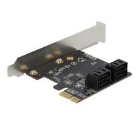 Delock Scheda PCI Express x1 SATA a 4 porte Fattore di forma a basso 90010