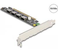 Delock Scheda PCI Express x16 a 4 x interni SFF-8654 4i NVMe - Biforcazione NEW