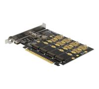 Delock Scheda PCI Express x16 a 4 x interno NVMe M.2 Chiave M 89017