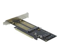 Delock Scheda PCI Express x16 fino a 1 x M.2 chiave B + 1 x NVMe M.2 90486