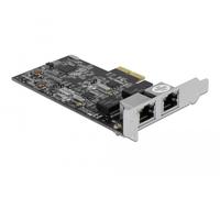 Delock Scheda PCI Express x2 su 2 x RJ45 2,5 Gigabit LAN RTL8125 - Nouvo