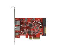 DELOCK 90492 - PCIe x4 > 1 USB 3.1 C esterno, 2 A, 1 montante USB 3.0 interno