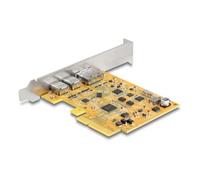 DeLOCK Scheda PCI Express x4 per 1 x USB Type-C femmina esterno + 1 x USB Type-C 10 Gbps femmina (DP Alt Mode) esterno
