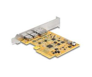 DeLOCK Scheda PCI Express x4 per 1 x USB Type-C femmina esterno + 1 x USB Type-C 10 Gbps femmina (DP Alt Mode) esterno