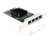 DeLock Scheda PCI Express x4 per 4 x RJ45 Gigabit LAN BCM NEW