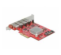 DeLOCK Scheda PCI Express x4 per 4 x SuperSpeed USB 10 Gbps [USB 3.2 Gen 2] USB