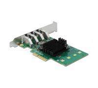 DeLOCK Scheda PCI Express x4 per 4 x USB 3.0 esterna Quad Channel - Fattore di f