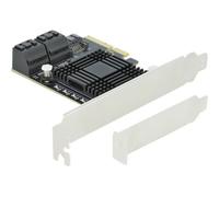 DELOCK 90498 - PCIe x4 > 5 SATA, basso profilo