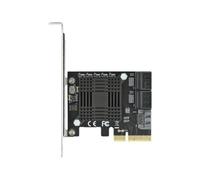 DELOCK 90498 - PCIe x4 > 5 SATA, basso profilo