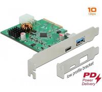 Delock Scheda PCI Express x4 su 1 x presa USB Type-C esterna con funzione PD