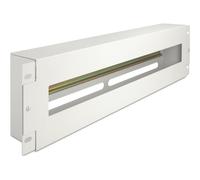 Delock Schutzschalterleiste m Abdeckung und Hutschiene grau 67034