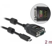 DeLock Seriel adapter USB-C 460.8Kbps Kabling NEW