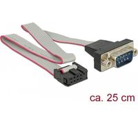 DeLOCK Serielt kabel GrÃ¥ 25cm NEW
