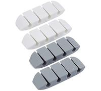 DeLock - Set di 4 fermacavi a Forma di trapezoidale, 4 Pezzi