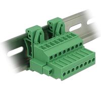 DELOCK - Set di blocco terminale per binari a 8 pin con chiusura a vite
