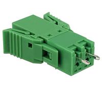 DeLock - Set di blocco terminale per scheda a 2 pin, 3,81 mm, con griglia verticale