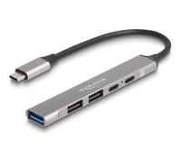 Dock Delock 64298 USB 3.2 Gen 2 Type-C 95 W Grigio