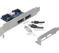 DELOCK 61725 - Piastra slot 2x eSATAp 5V/12V