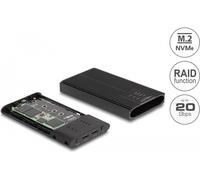 Delock - Speichergehäuse - M.2 - M.2 NVMe Card / PCIe (NVMe) - RAID JBOD, RAID 0