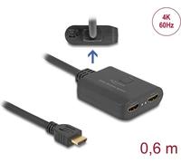 Delock Splitter HDMI da 1 ingresso HDMI a 2 uscite HDMI 4K 60 Hz con downscaler NEW