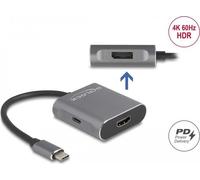 Delock Splitter USB Type-C (DP Alt Mode) a 1 x HDMI 1 x DisplayPort MST con USB Type-C PD NEW