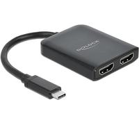 Delock Splitter USB Type-C™ (DP Old Mode) a 2 x HDMI MST/VXP