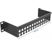 Delock Staffa per guida fermacavo da 10" forma 1 HE nera NEW