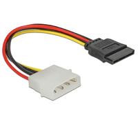 DeLock Stromadapter 4pin auf S-ATA 15pin 12cm Kabel Netzkabel intern 1 x 4 pol S