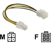 DeLOCK Power cable P4 male/female 0,15 m
