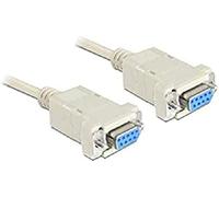 DELOCK 84077 - Cavo seriale Null modem 9 pin, presa/presa, 1,8 m
