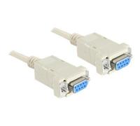 Delock Sub-D9 1.8m Grigio 1,8 m Sub-D9 Sub-D9 Cable serial Null modem 84077