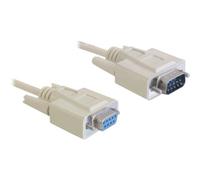 Delock Sub-D9 5m Beige 5 m Sub-D9 Sub-D9 Cable RS-232 serial Sub-D9 84016