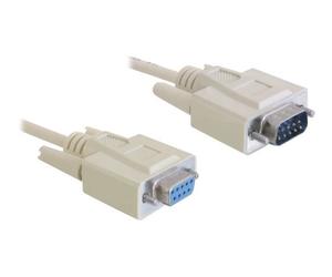 Delock Sub-D9 5m Beige 5 m Sub-D9 Sub-D9 Cable RS-232 serial Sub-D9 84016