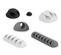 Delock - Supporto per Cavi Combinato, Bianco/Grigio
