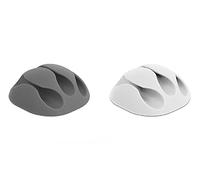 DeLOCK Supporto per Cavi con 3 passaggi, Bianco/Grigio