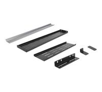 Delock Supporto per guida DIN da 19? 4U nero Kit di guide per scaffale 42632