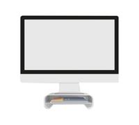 Delock Supporto per monitor con cassetto bianco Libera installazione 18324