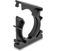 DeLOCK Supporto per Tubo con Clip di Chiusura, 34,5 mm, 4 Pezzi, Nero