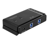 DELOCK SWITCH USB 2X TO USB-B 2X BLACK 240V USB 3.0, AC100