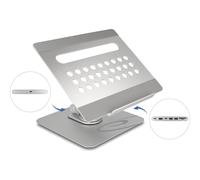 Delock Tablet und Notebook Ständer con eingebauter Dockingstation 4K 18457