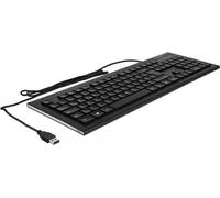 DeLOCK USB Tastatur kabelgebunden 1,5 m schwarz (Water-Drop)