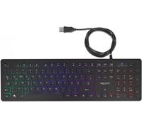 Delock Tastiera USB cablata da 1,5 m nera con illuminazione RGB NEW