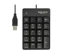 Delock Tastierino numerico USB 19 tasti nero NEW